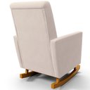 Ver imagem 4 de Poltrona de Amamentação com Balanço Ravena W01 Suede Bege - Lyam Decor