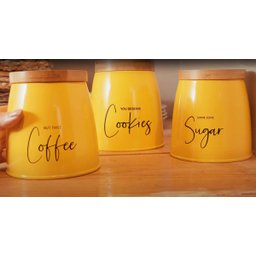 Lata Porta Condimentos Sugar Sunshine Mostarda Cozinha Yoi - 3