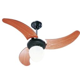 Ventilador Búzios Preto 220v 3 Pás Verniz - 1