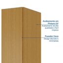 Ver imagem 7 de Guarda Roupa Planejado 1 Porta Lisa 40cm Samambaia CabeCasa MadeiraOriginals Marrom/Carvalho