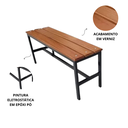 Ver imagem 4 de Banco Vestiário Reforçado 150 Cm Assento Madeira