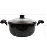 Caçarola Esmaltada Preta 3,2 Litros Panela com Tampa de Vidro Esmaltados Silva - 3