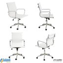 Ver imagem 1 de Kit 4 Cadeiras Office Sevilha Pu Baixa Várias Cores - Rivatti