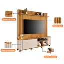 Ver imagem 7 de Estante Home Hb Móveis Trinus 1.8 para Tv de até 70 Polegadas com Prateleira e Nicho
