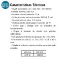 Ver imagem 3 de Protetor de Linha 6 Tomadas Branco Bivolt Exatron