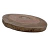 Bolacha Madeira Tronco Aparada e Lixada 33 x 31 x 2,2cm - 3
