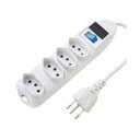 Ver imagem 1 de Protetor de Linha 4 Tomadas Branco Cabo 1,5m Bivolt Exatron