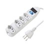 Protetor de Linha 4 Tomadas Branco Cabo 1,5m Bivolt Exatron - 1
