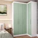 Ver imagem 2 de Guarda Roupas Modulado de Canto Reto 2 Peças com 4 Portas Alpes Luciane Móveis