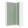 Guarda Roupas Modulado de Canto Reto 2 Peças com 4 Portas Alpes Luciane Móveis - 3