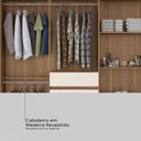 Ver mais imagens de Guarda Roupa Casal 8 Portas e 2 Gavetas Paranaguá - Amêndola Touch/off White