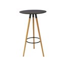 Ver imagem 2 de Kit 2 Banquetas Altas Eiffel com Mesa Bistrô Preta para Cozinha, Área Gourmet e Espaços