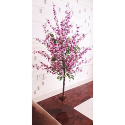 Planta Artificial Árvore Chuva Lilás 1,60 Metros de Altura - 4