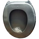 Ver imagem 3 de Tampa Assento Sanitário Oval Plástico Cinza 1