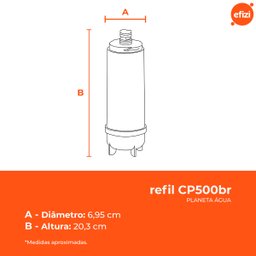 Refil Filtro Cp500br Carvão Ativado Planeta Água - 3