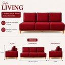Ver imagem 3 de Sofá Atenas Fixo 220cm - Vermelho