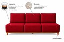 Ver imagem 2 de Sofá Atenas Fixo 220cm - Vermelho