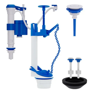 Kit Caixa Acoplada Descarga Acionador Superior Branco Castelo