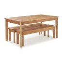 Ver imagem 3 de Mesa em Madeira Maciça Retangular 86x160cm Primavera Bege