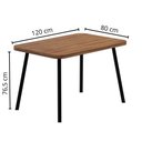 Ver imagem 6 de Mesa Jantar Retangular 120cm C/ 4 Cadeiras Soft Estofada Np