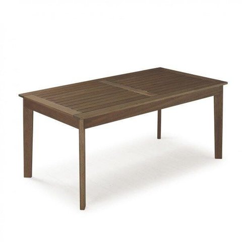 Mesa em Madeira Maciça Retangular 86x160cm Primavera Marrom