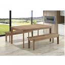 Ver imagem 2 de Mesa em Madeira Maciça Retangular 86x160cm Primavera Marrom