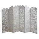 Ver imagem 1 de Biombo 6 Folhas 258X180cm Mdf Modelo 21 Branco Vazado