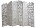 Ver imagem 1 de Biombo 6 Folhas 258X180cm Mdf Modelo 21 Branco Vazado