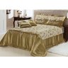 Kit Cama Casal King Amsterdam Ouro Velho 09 Peças - 2