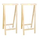 Ver imagem 2 de Cavalete 100cm Suporte De Balcão Mesa Natural 100cm