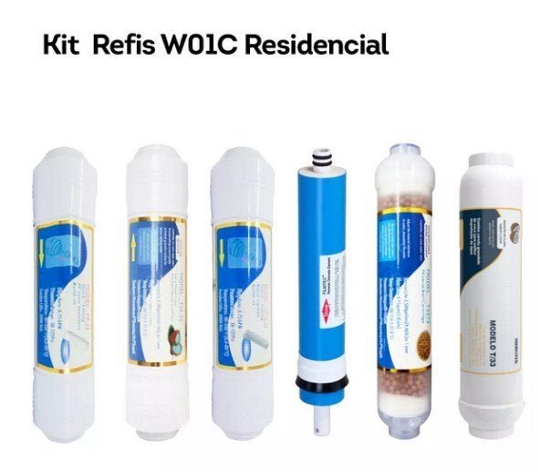 Kit Refis Osmose Reversa W01C Residencia - 1