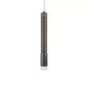 Ver imagem 2 de Pendente Tubo 27cm Marrom Cinza LED 5W 3000K Bivolt Delis
