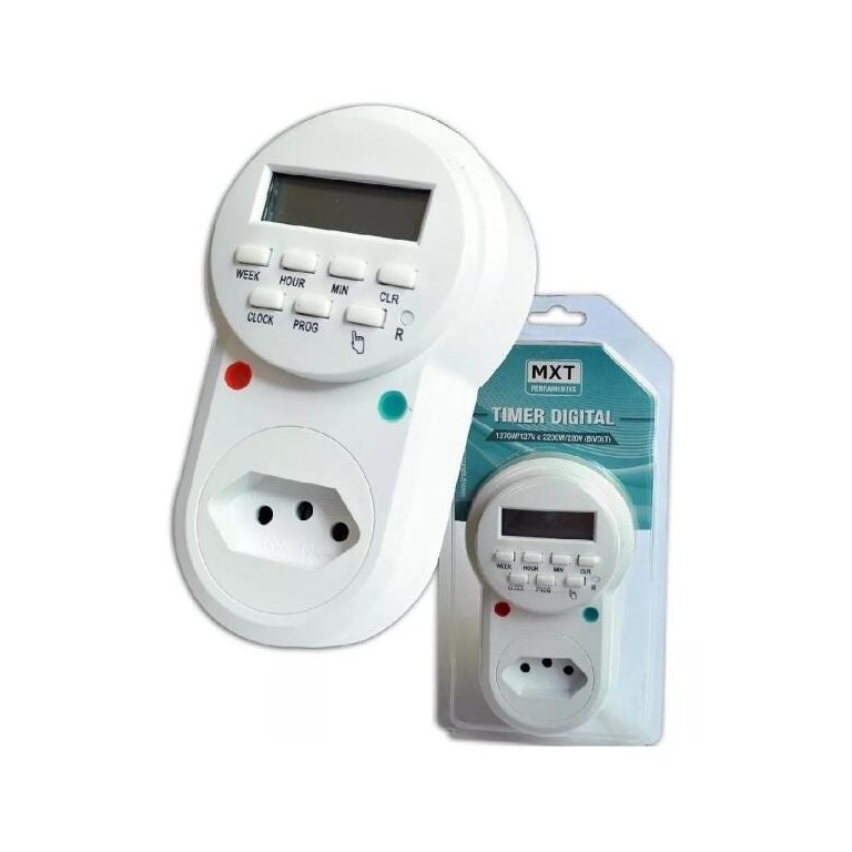 Timer Temporizador Digital Liga/Desliga 24 Horas Bivolt 2200w 10A