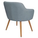 Ver mais imagens de Poltrona Decorativa Jade Pés Palito Castanho Bouclé Azul Claro - Nexta Casa