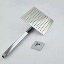 Ver imagem 4 de Ducha Chuveiro Slim 20x20 Cromado com Braço 36cm