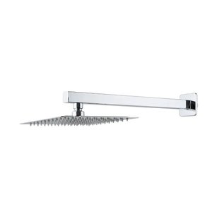 Ducha Chuveiro Slim 20x20 Cromado com Braço 36cm