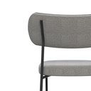 Ver imagem 6 de Kit 2 Cadeiras Mila para Sala Jantar Gourmet Mila-courissimo Preto + Linho Cinza