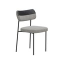 Ver imagem 3 de Kit 2 Cadeiras Mila para Sala Jantar Gourmet Mila-courissimo Preto + Linho Cinza