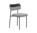 Ver imagem 3 de Kit 2 Cadeiras Mila para Sala Jantar Gourmet Mila-courissimo Preto + Linho Cinza