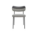 Ver imagem 5 de Kit 2 Cadeiras Mila para Sala Jantar Gourmet Mila-courissimo Preto + Linho Cinza