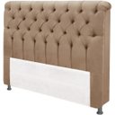 Ver imagem 1 de Cabeceira Casal Imperatriz Nobuck Bege 140cm - Simbal