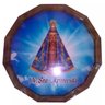 Quadro Tampa de Barril em Madeira Rústica - Nossa Senhora Aparecida - 1