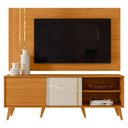 Ver imagem 2 de Rack Bancada e Painel para Tv Cronos com Aparador Estoril Cinamomo Off White – Madetec