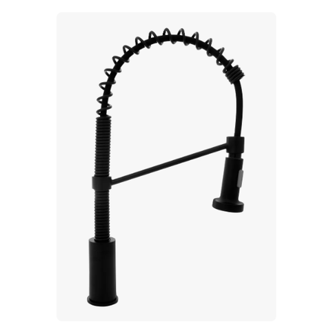 Torneira Misturador Gourmet Cozinha Monocomando Mola Luxo Cor Preto