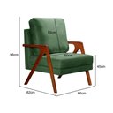 Ver imagem 4 de Poltrona Kiara Cor:veludo Verde 270