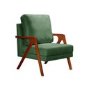 Ver imagem 2 de Poltrona Kiara Cor:veludo Verde 270