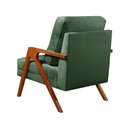 Ver imagem 3 de Poltrona Kiara Cor:veludo Verde 270