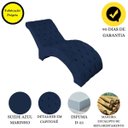 Ver imagem 3 de Recamier Divã Espreguiçadeira para Sala e Cliníca Estética Queila Suede:azul Marinho