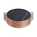 Ver imagem 1 de Kit 5 Formas de Pizza de Pedra Sabão 27cm - Já Curadas