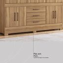 Ver mais imagens de Guarda Roupa Casal 10 Portas e 3 Gavetas New Murano - Amêndola Touch